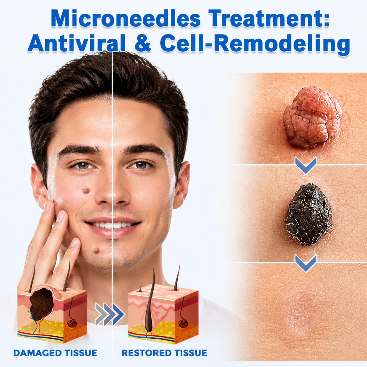 ✨✨𝐌𝗢𝑷𝙍𝙊® 2-in-1 Microneedle & Hydrocolloid Patch🌈| Removes Raised Moles, Acne, Flat Warts & Skin Tags | Helps Improve Wrinkles, Scars & Blemishes | Invisible Patches for Face & Body