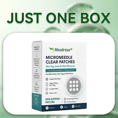 ✅🇦🇺𝐇𝐞𝒂𝒍𝗿𝗶𝙯𝙚®2-in-1 Microneedle & Hydrocolloid Patch💝| Removes Raised Moles, Acne, Flat Warts & Skin Tags | Helps Improve Wrinkles, Scars & Blemishes | Invisible Patches for Face & Body